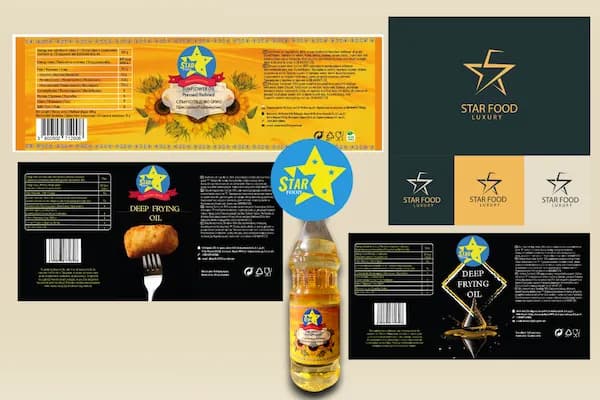 UB Market — Star Food product labels, packaging design, brand identity