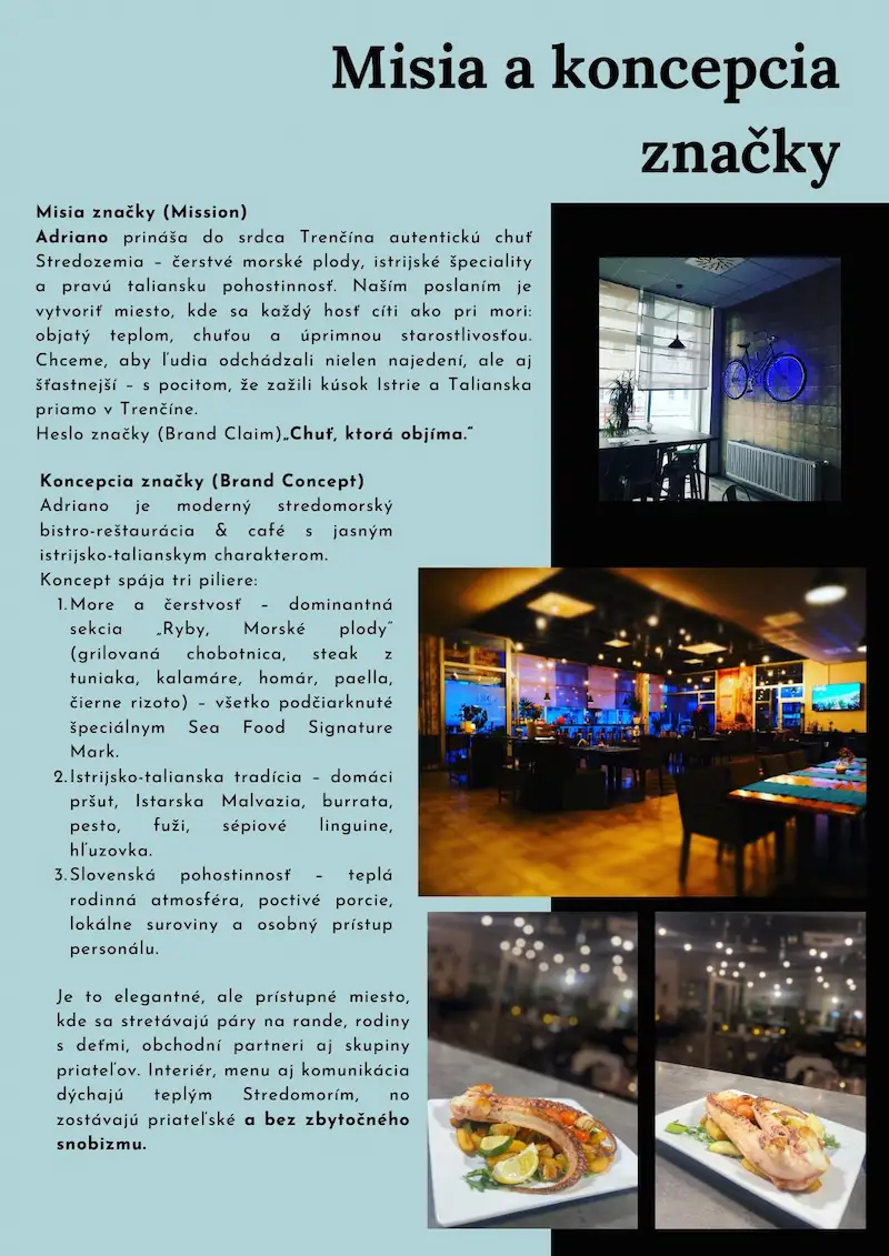 Adriano Brandbook — Markenmission und Konzept